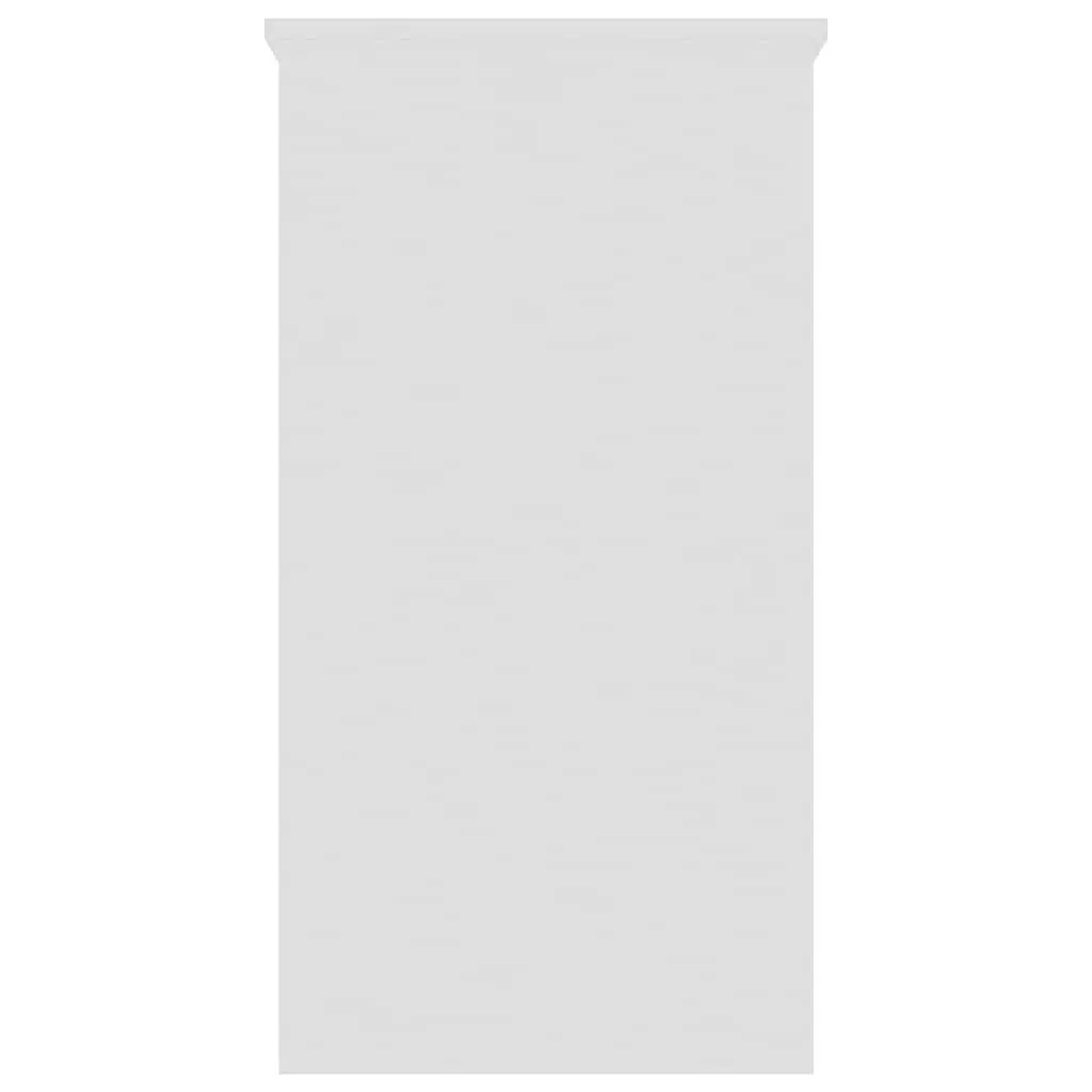White Engineered Wood Desk 80x40x75 cm with Drawer