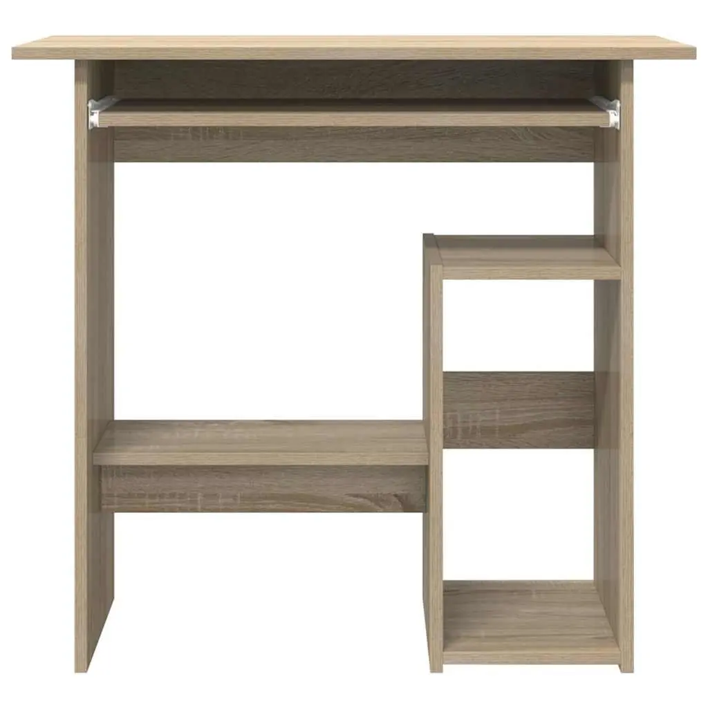 Desk Engineered Wood 80x45x74 cm Brown