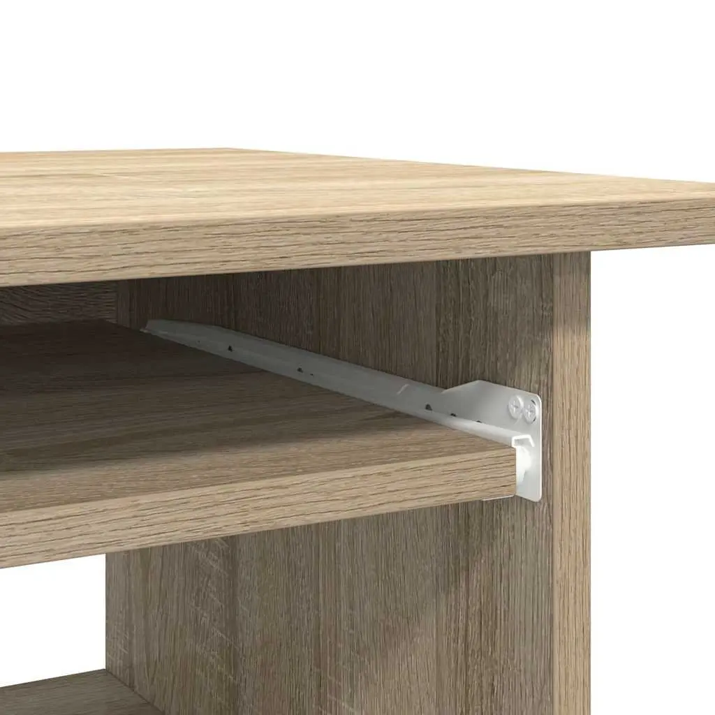 Desk Engineered Wood 80x45x74 cm Brown