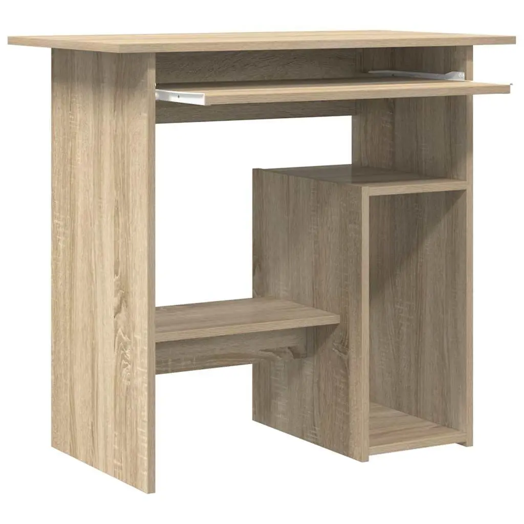 Desk Engineered Wood 80x45x74 cm Brown