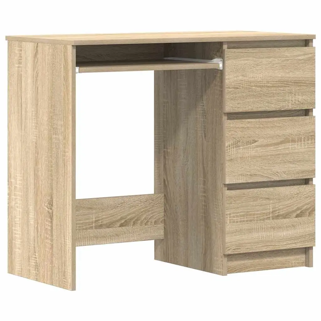 Engineered Wood Desk 90x45x76cm Brown