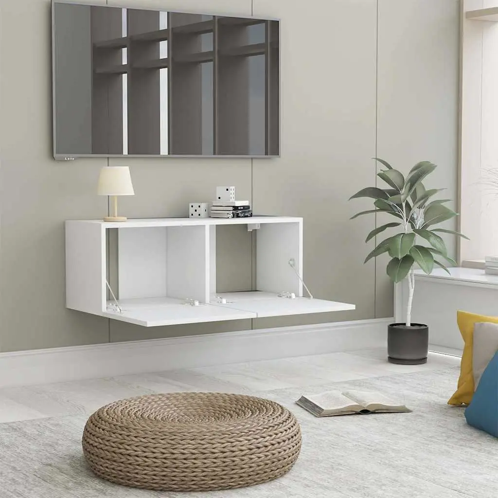 TV Cabinet Engineered Wood 80x30x30cm White