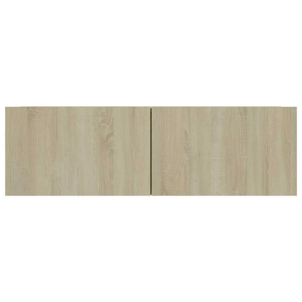 TV Stand Engineered Wood 100 x 30 x 30 cm Brown Wall-Mounted Living Room Media Storage Unit