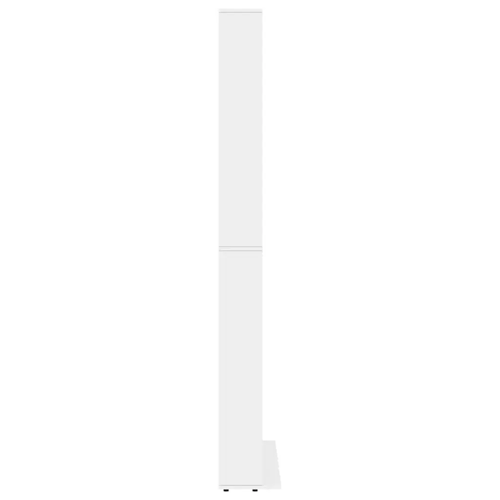 White CD Cabinet with 30 Compartments for Media Storage