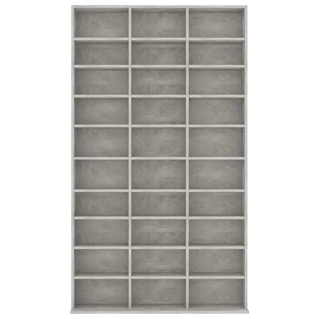 CD Cabinet Engineered Wood 102L x 16W x 177.5H cm Grey
