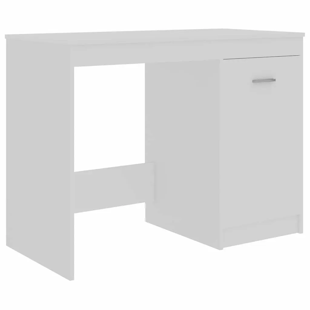 Office Desk Engineered Wood 100x50x76 cm White