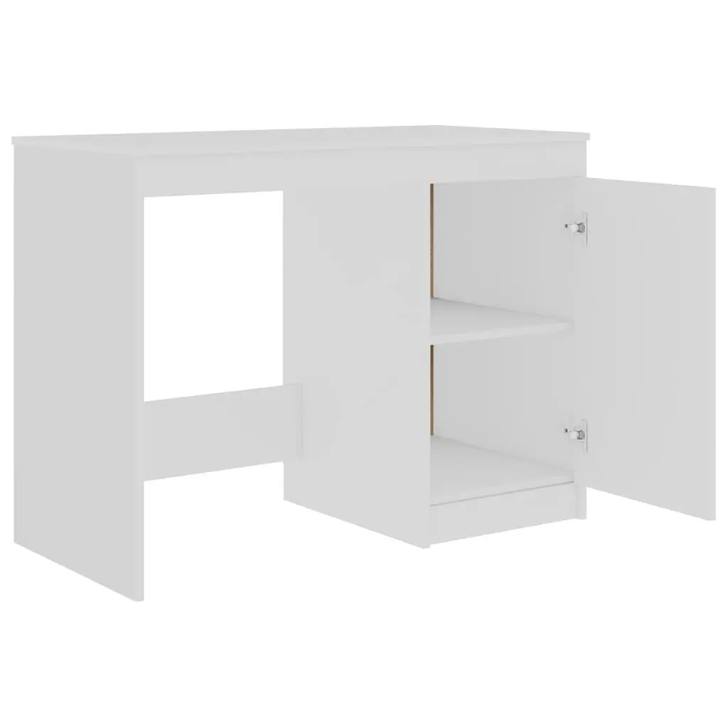 Office Desk Engineered Wood 100x50x76 cm White