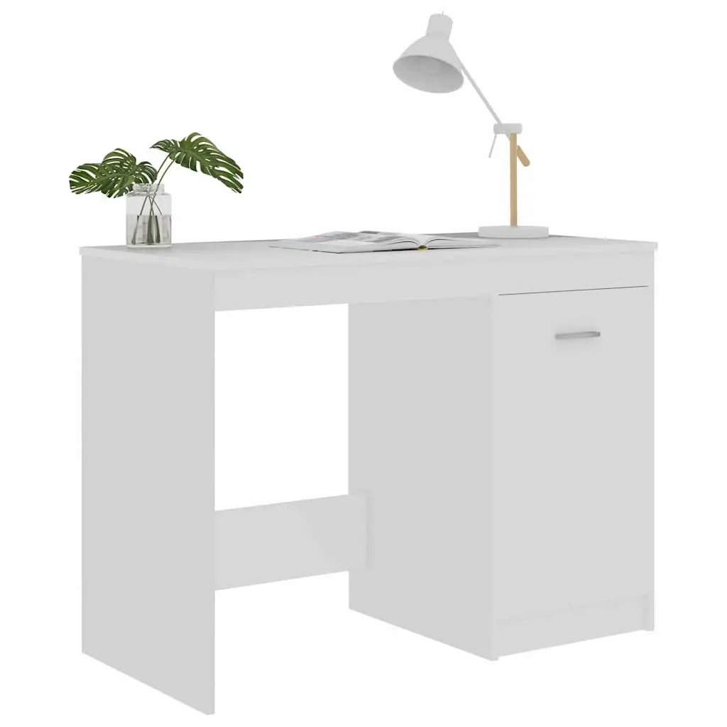 Office Desk Engineered Wood 100x50x76 cm White