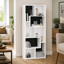 Durable White Book Cabinet for Organized Storage