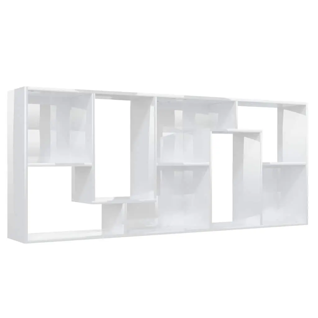High Gloss White Book Cabinet for Organized Storage
