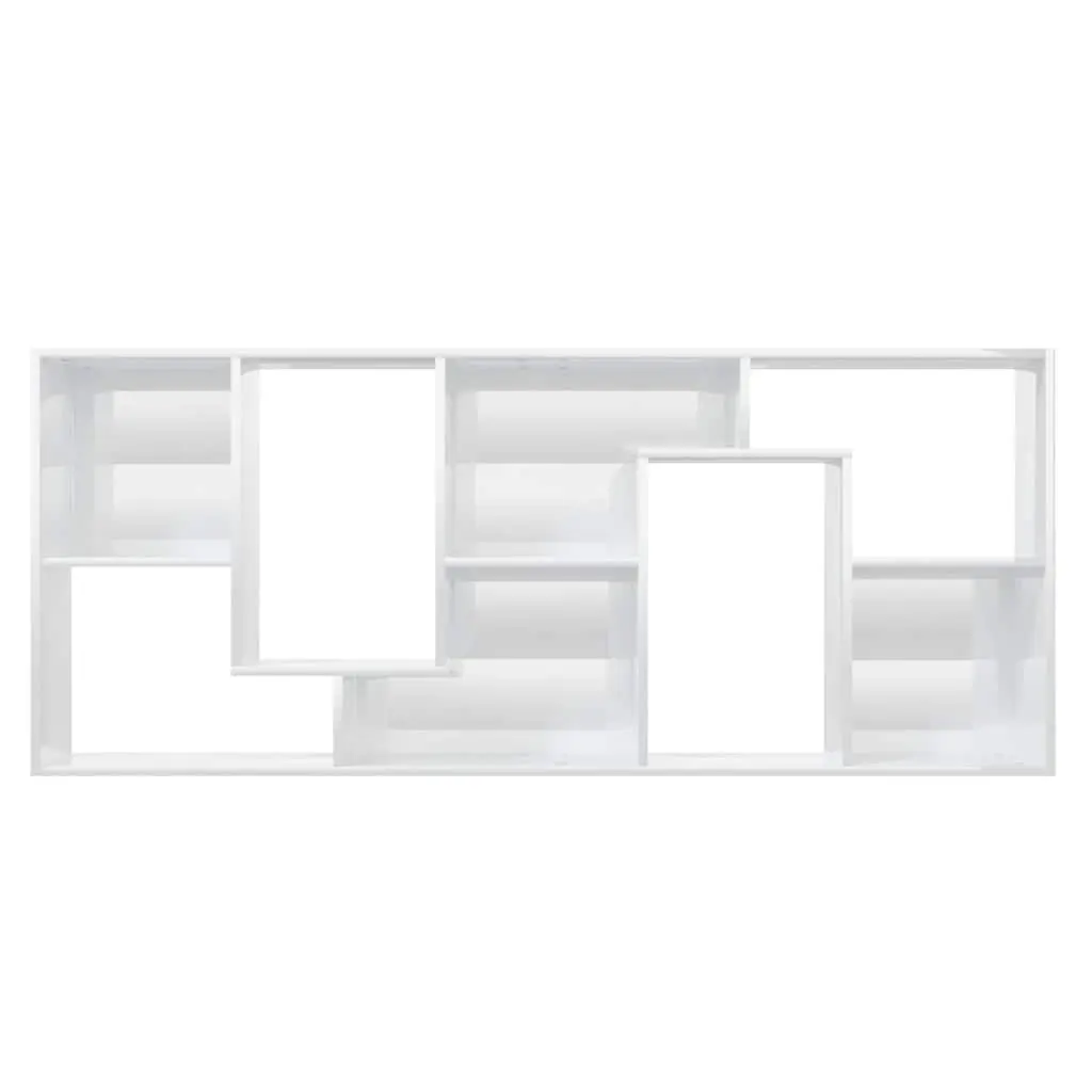 High Gloss White Book Cabinet for Organized Storage