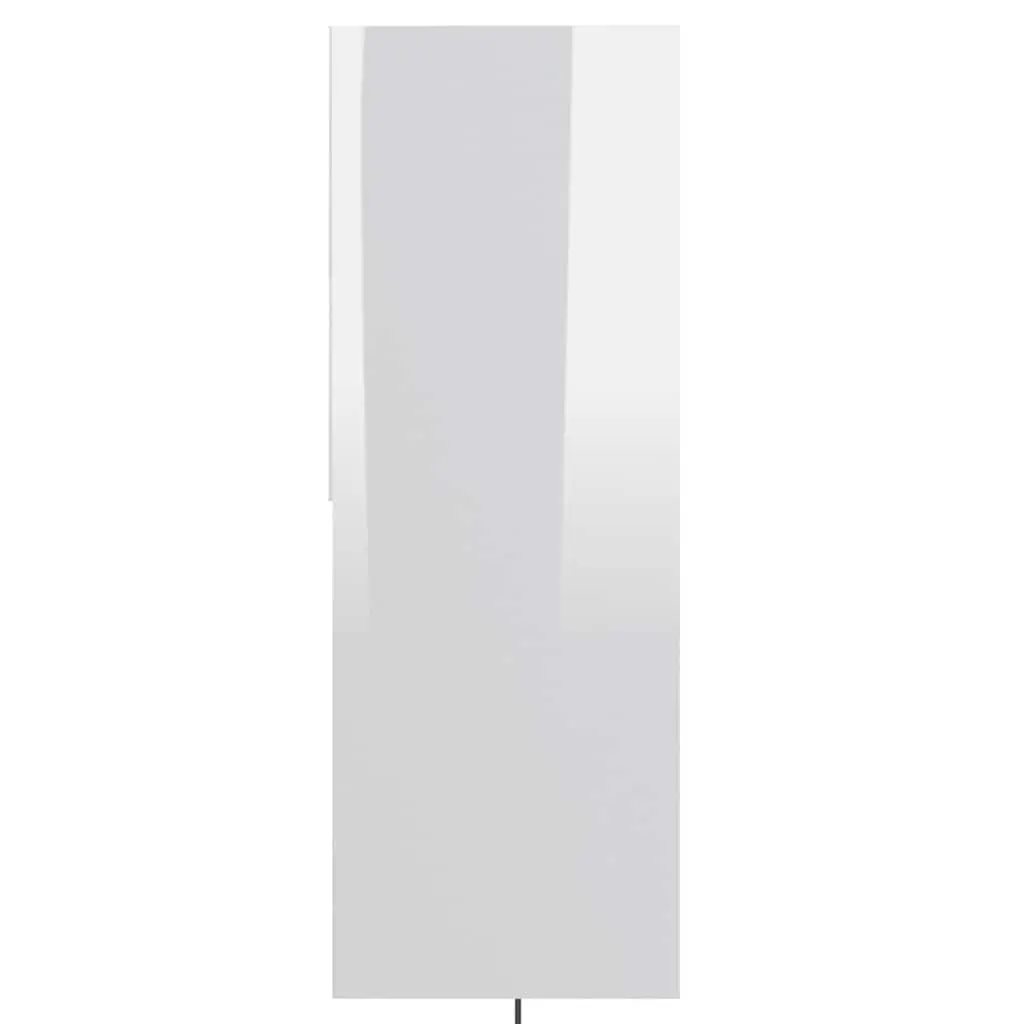 High Gloss White Book Cabinet for Organized Storage