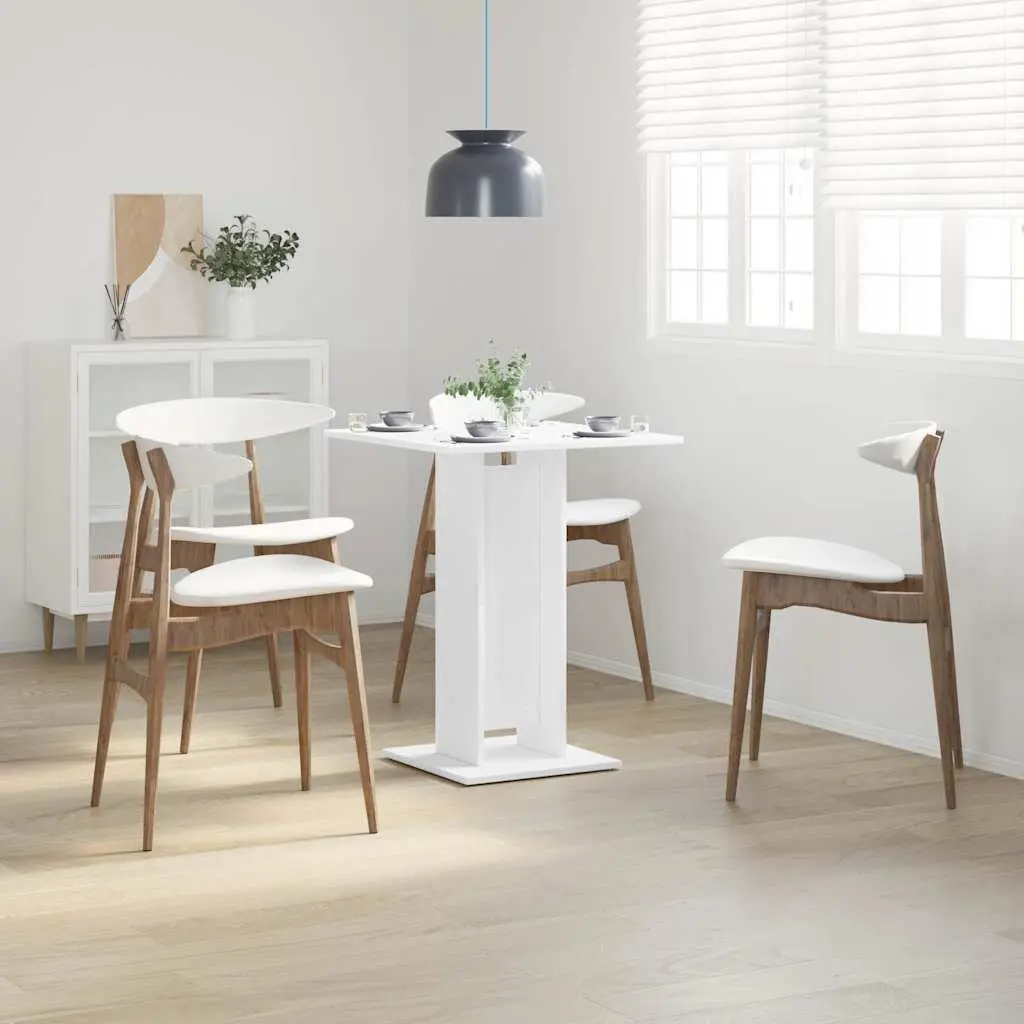 White Bistro Table 60x60x75 cm for Dining