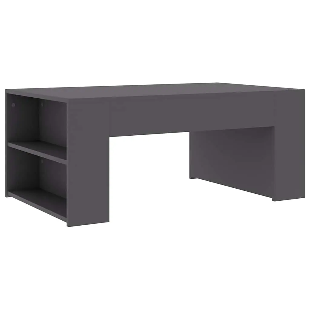Grey Engineered Wood Coffee Table for Living Rooms