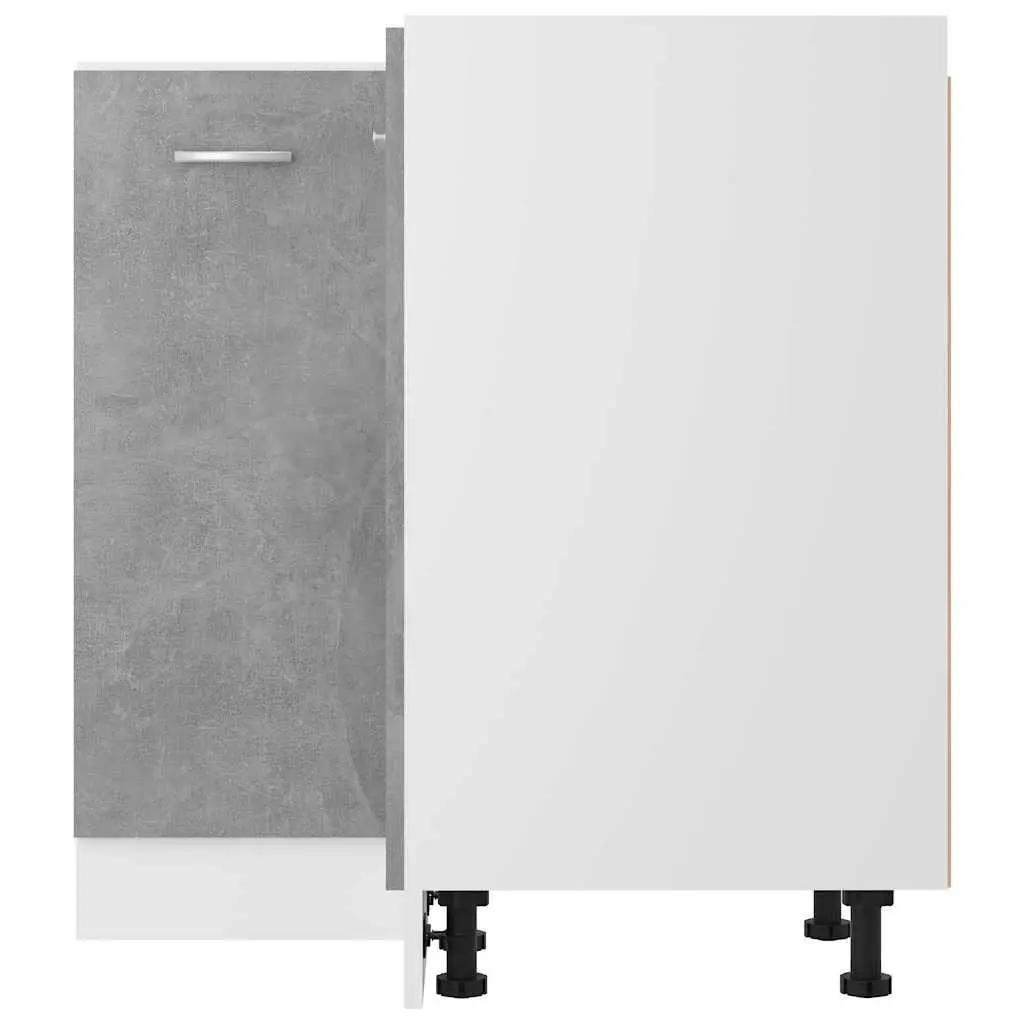 Corner Bottom Kitchen Cabinet Engineered Wood 75.5W x 75.5D x 81.5H cm Grey