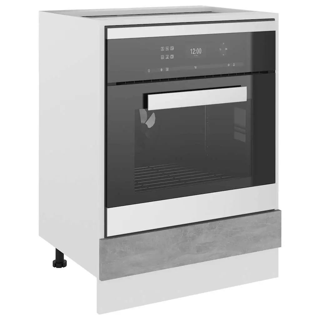 Grey Oven Cabinet for Kitchen Storage