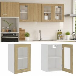 Durable Hanging Glass Cabinet for Kitchen Storage
