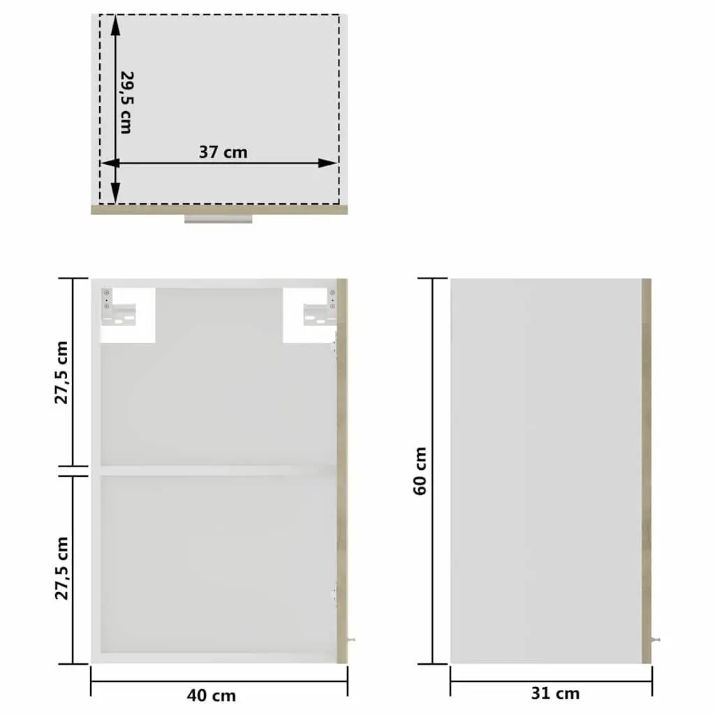 Hanging Glass Cabinet for Kitchen Storage