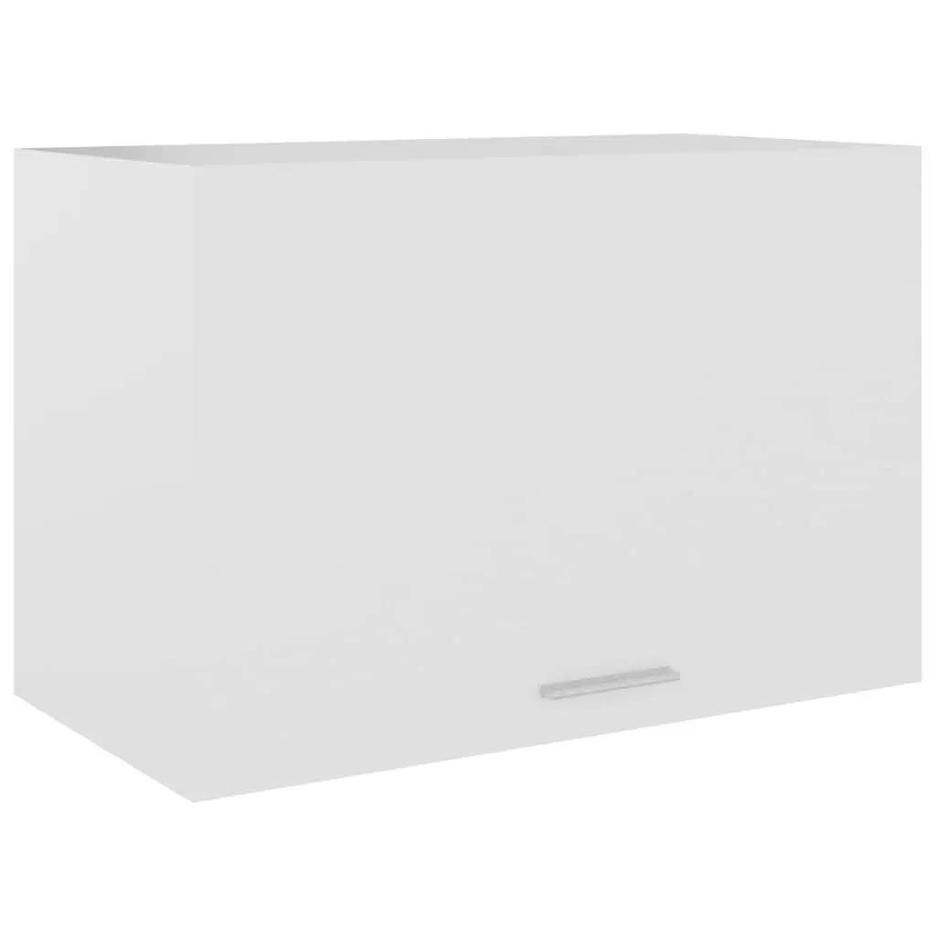 White Kitchen Cabinet with Flip-Up Door