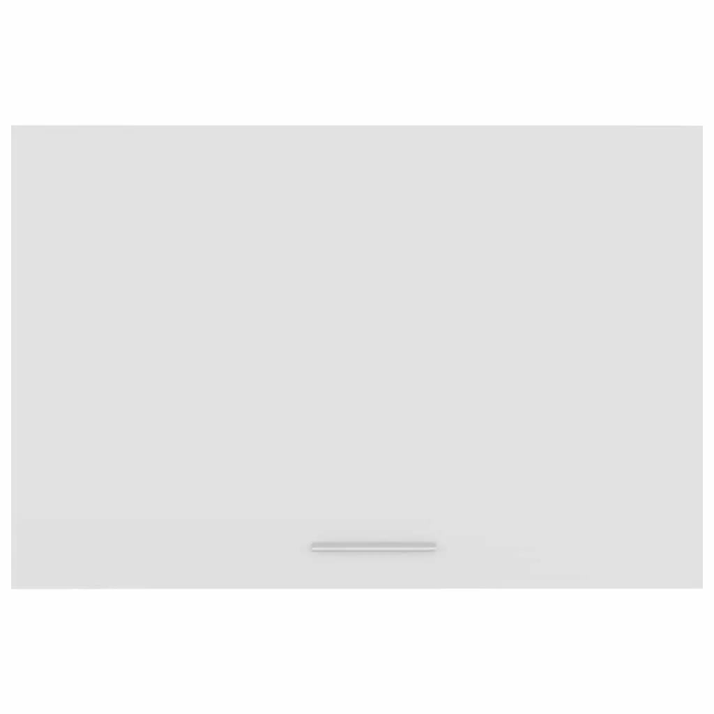 White Kitchen Cabinet with Flip-Up Door