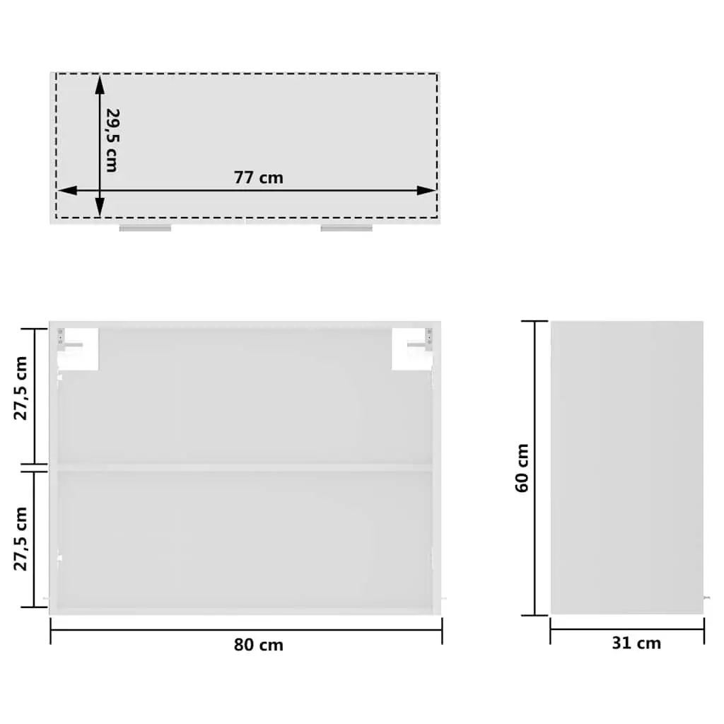 White Glass Cabinet for Kitchen Storage