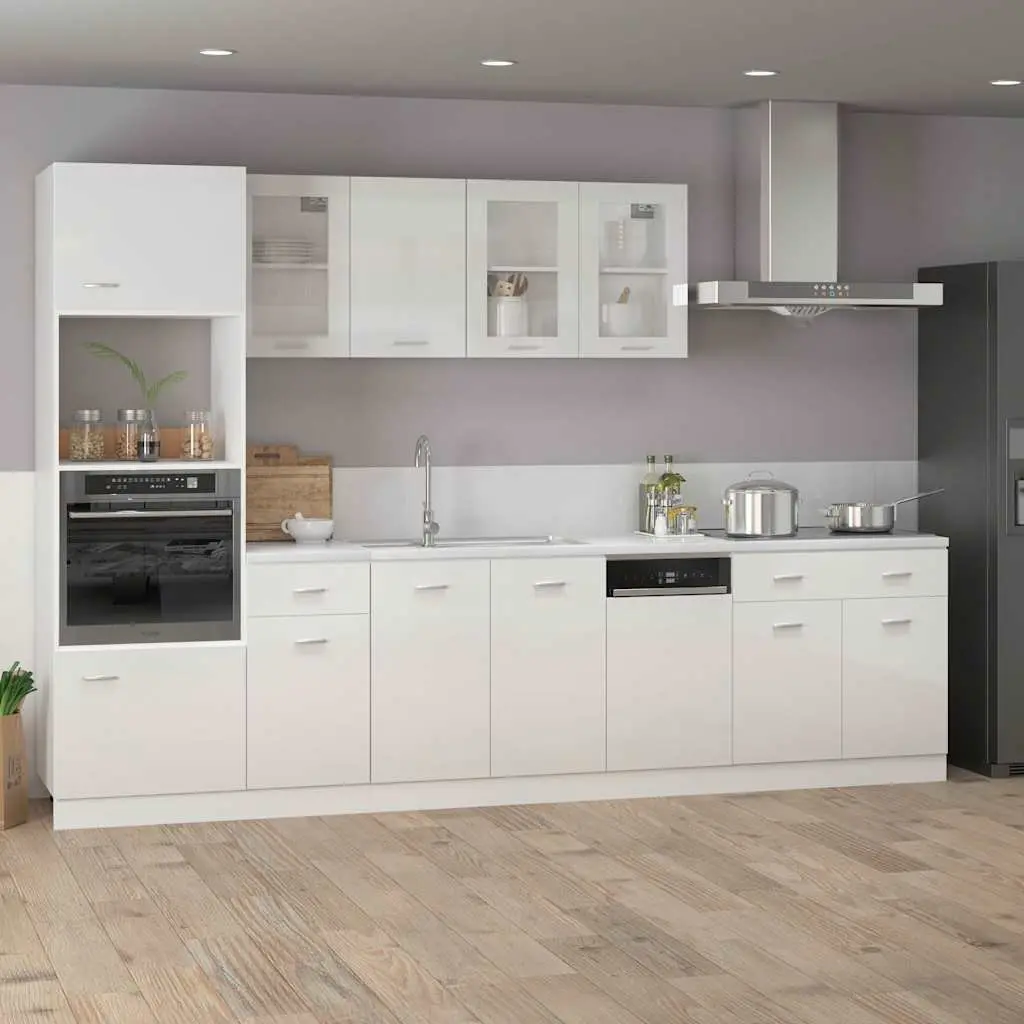 High Gloss White Dishwasher Panel for Kitchen Cabinets