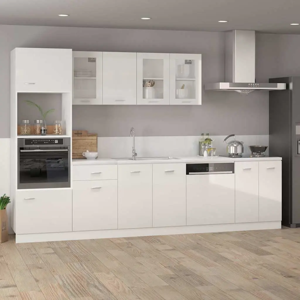 High Gloss White Dishwasher Panel for Kitchen Cabinets