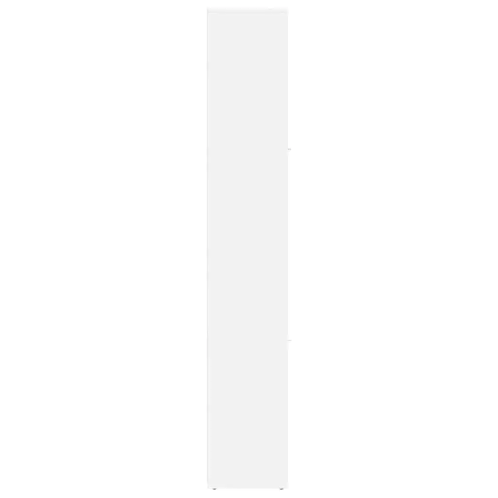 White Bathroom Cabinet 30x30x183.5 cm with Doors