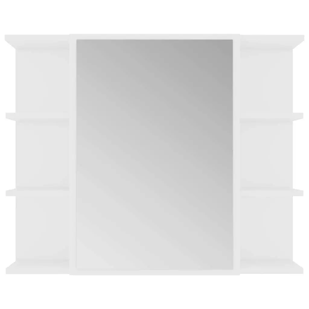 Wall-Mounted Bathroom Mirror Cabinet in White