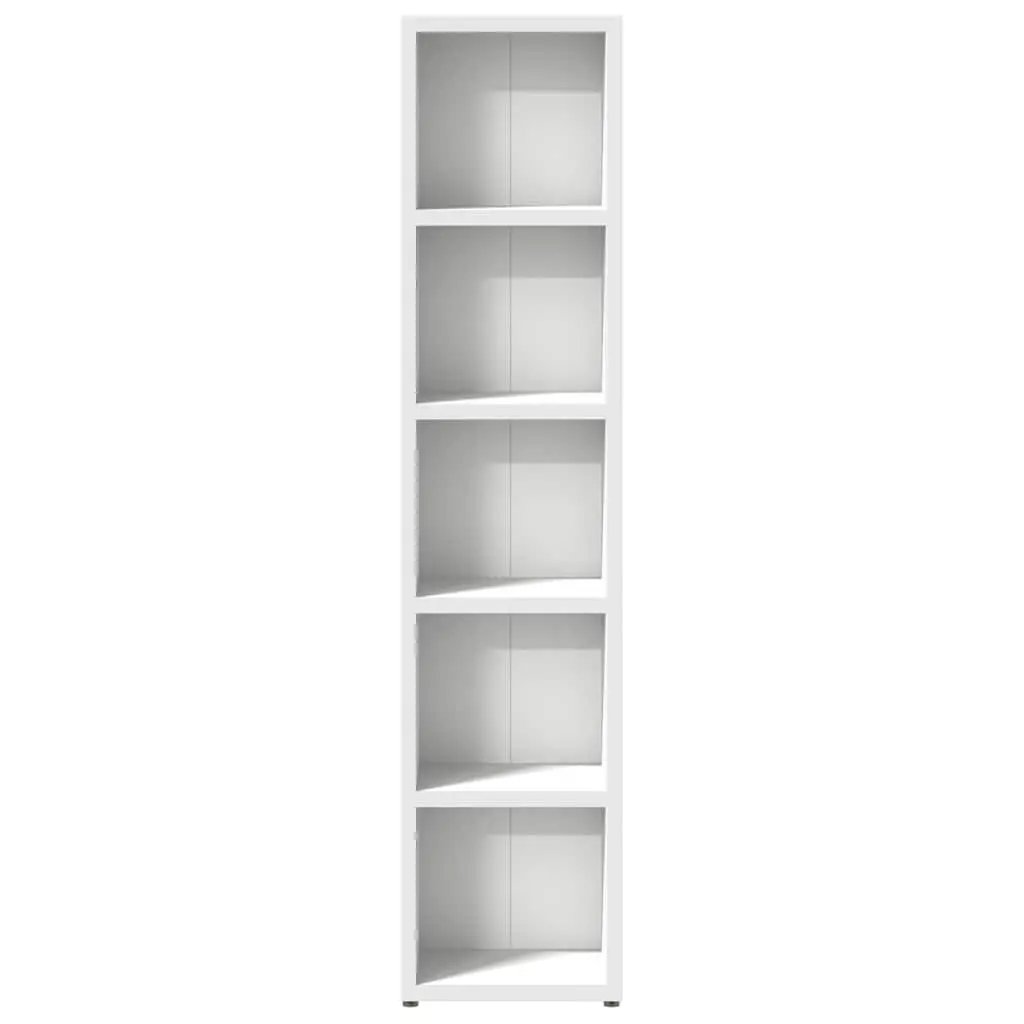 Engineered Wood CD Storage Cabinet, 2-Piece Set in White