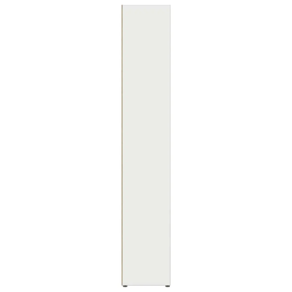 Engineered Wood CD Storage Cabinet, 2-Piece Set in White