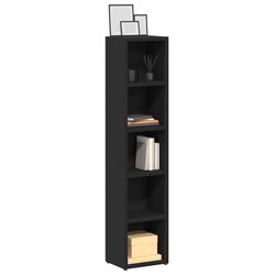 Black CD Storage Cabinet Media Organizer - 2 Pcs