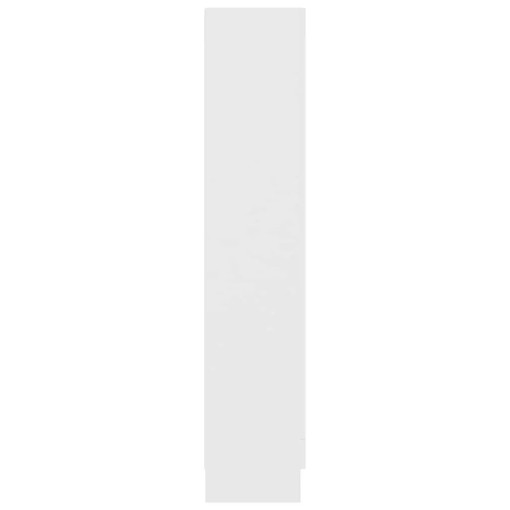 White Engineered Wood Book Cabinet with 4 Compartments