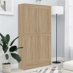 Durable Brown Book Cabinet with Ample Storage Space