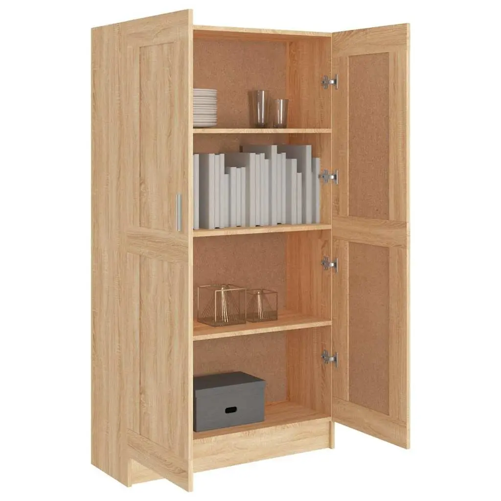 Brown Book Cabinet with Ample Storage Space