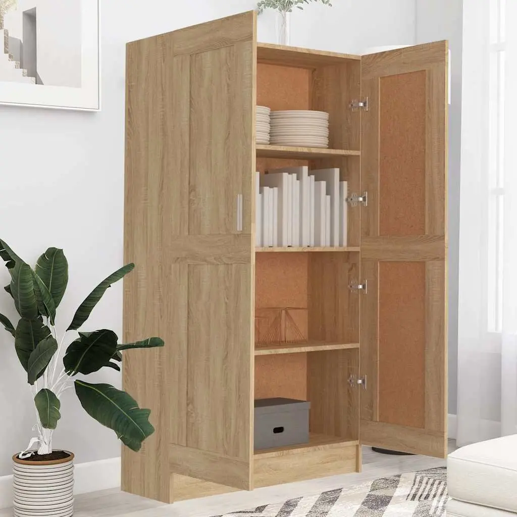 Brown Book Cabinet with Ample Storage Space