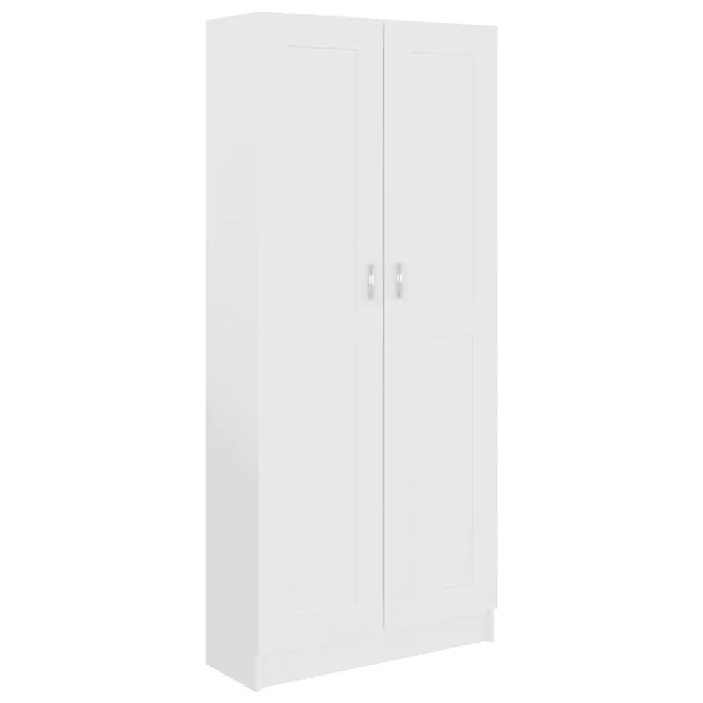 White Book Cabinet with 5 Spacious Compartments