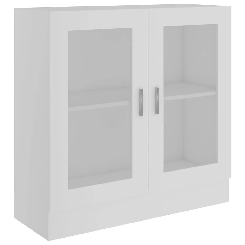 White Vitrine Cabinet for Books and Display
