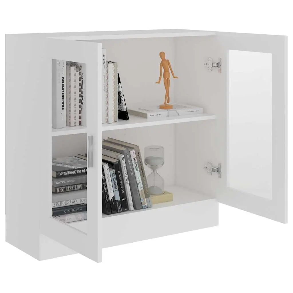 White Vitrine Cabinet for Books and Display