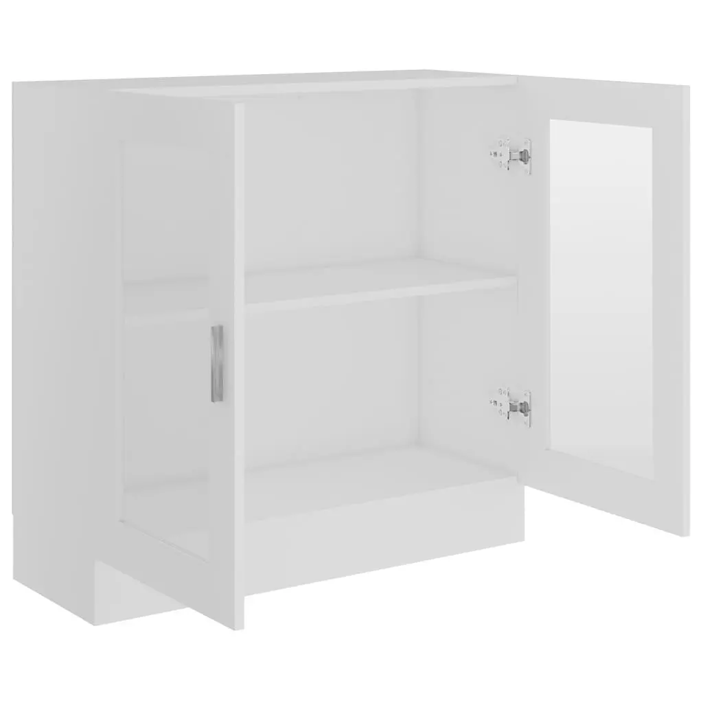 White Vitrine Cabinet for Books and Display