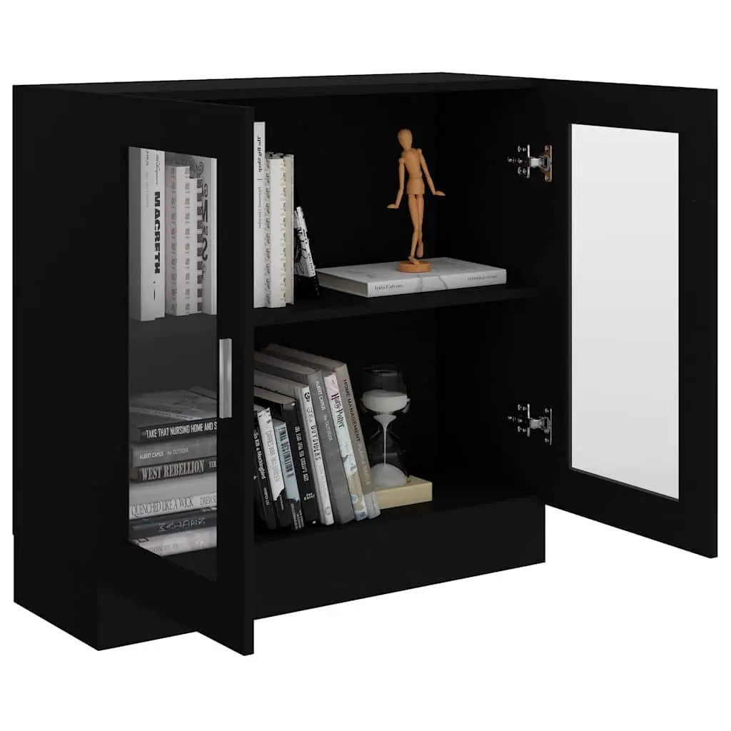 Black Display Cabinet 82.5x30.5x80cm