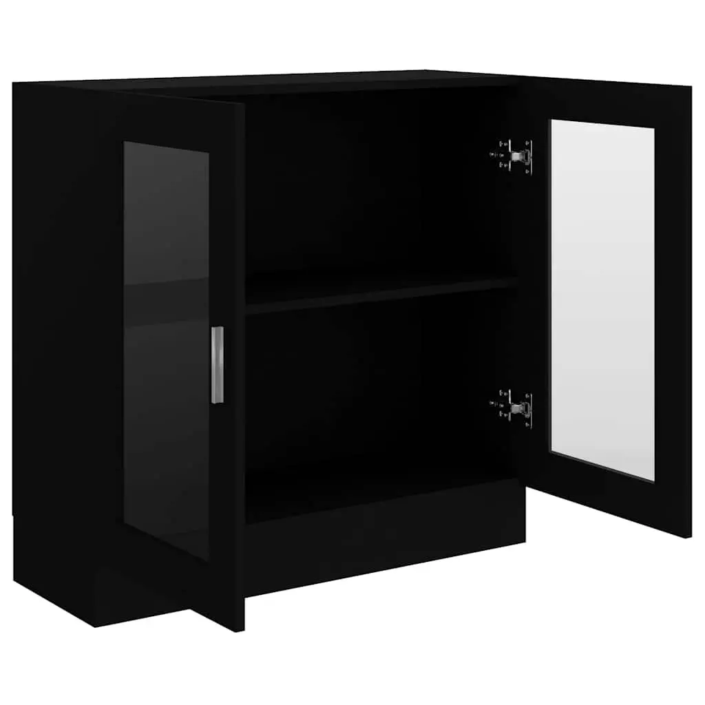 Black Display Cabinet 82.5x30.5x80cm