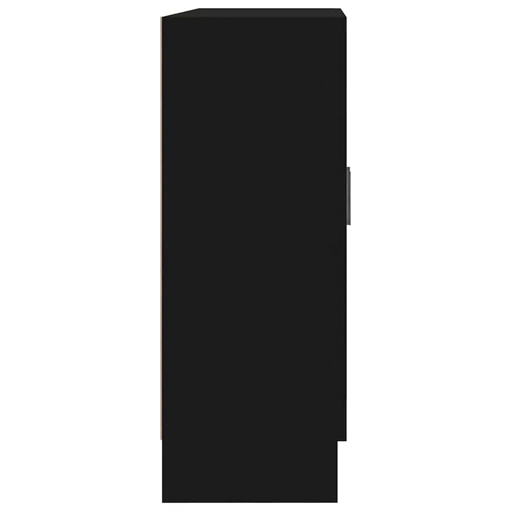 Black Display Cabinet 82.5x30.5x80cm