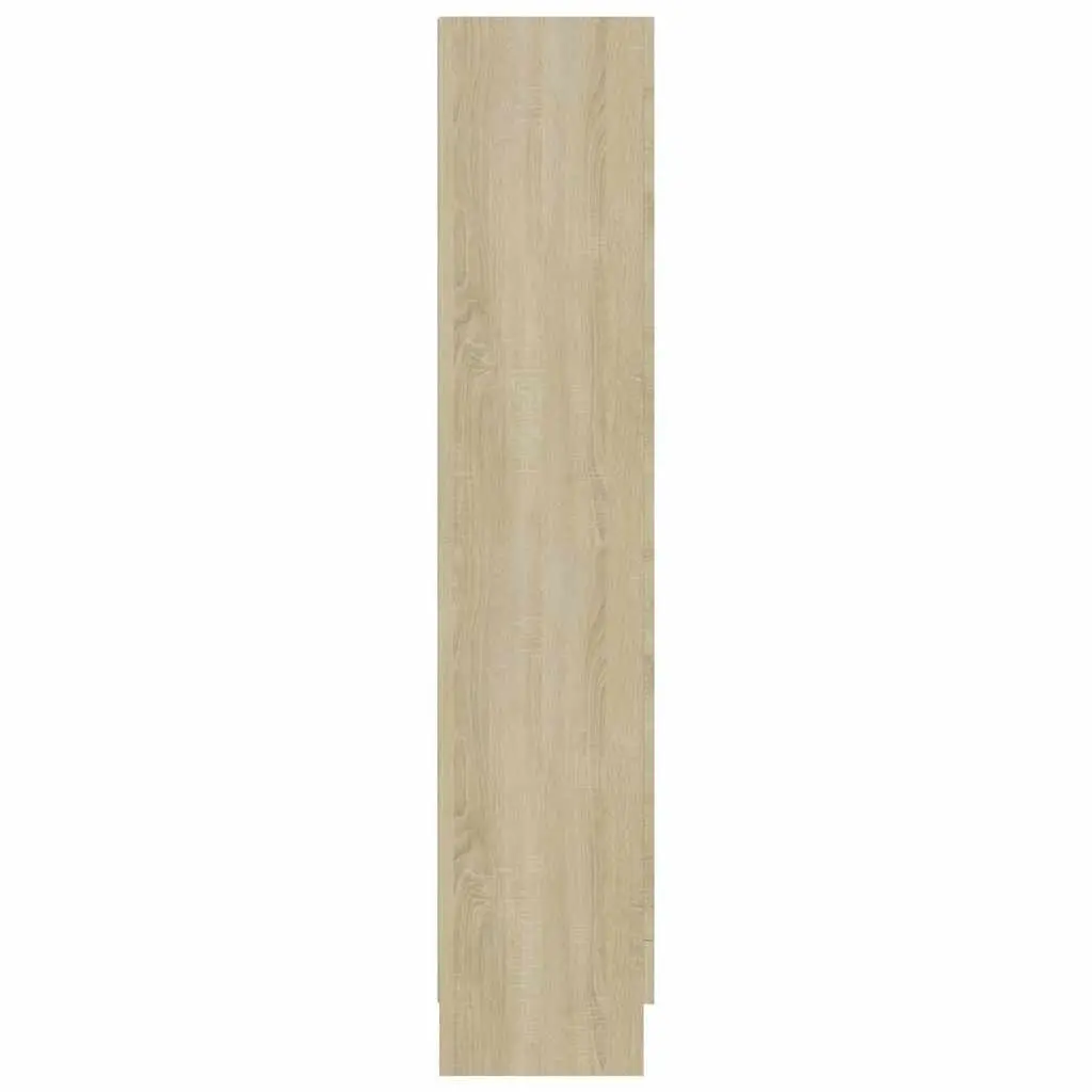 Engineered Wood Vitrine Cabinet with 4 Compartments