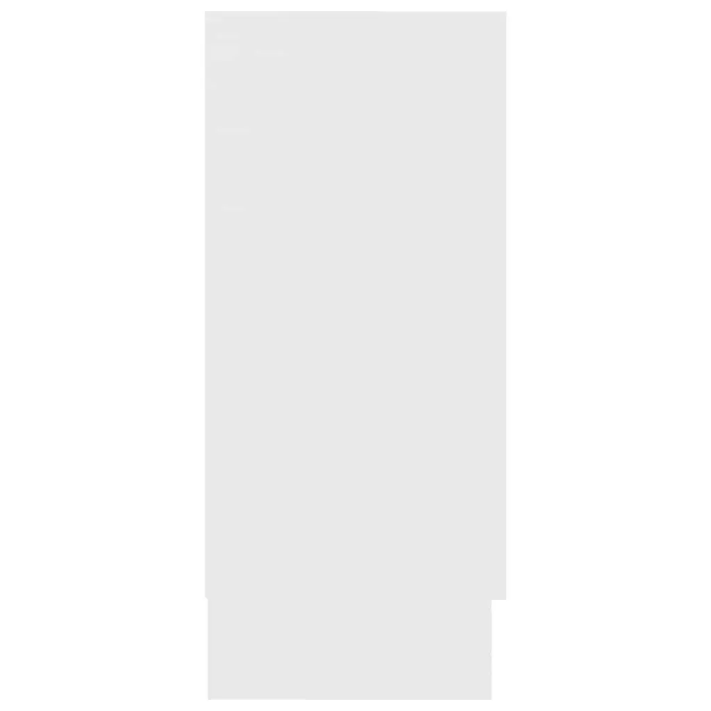 White Vitrine Cabinet with Display and Storage