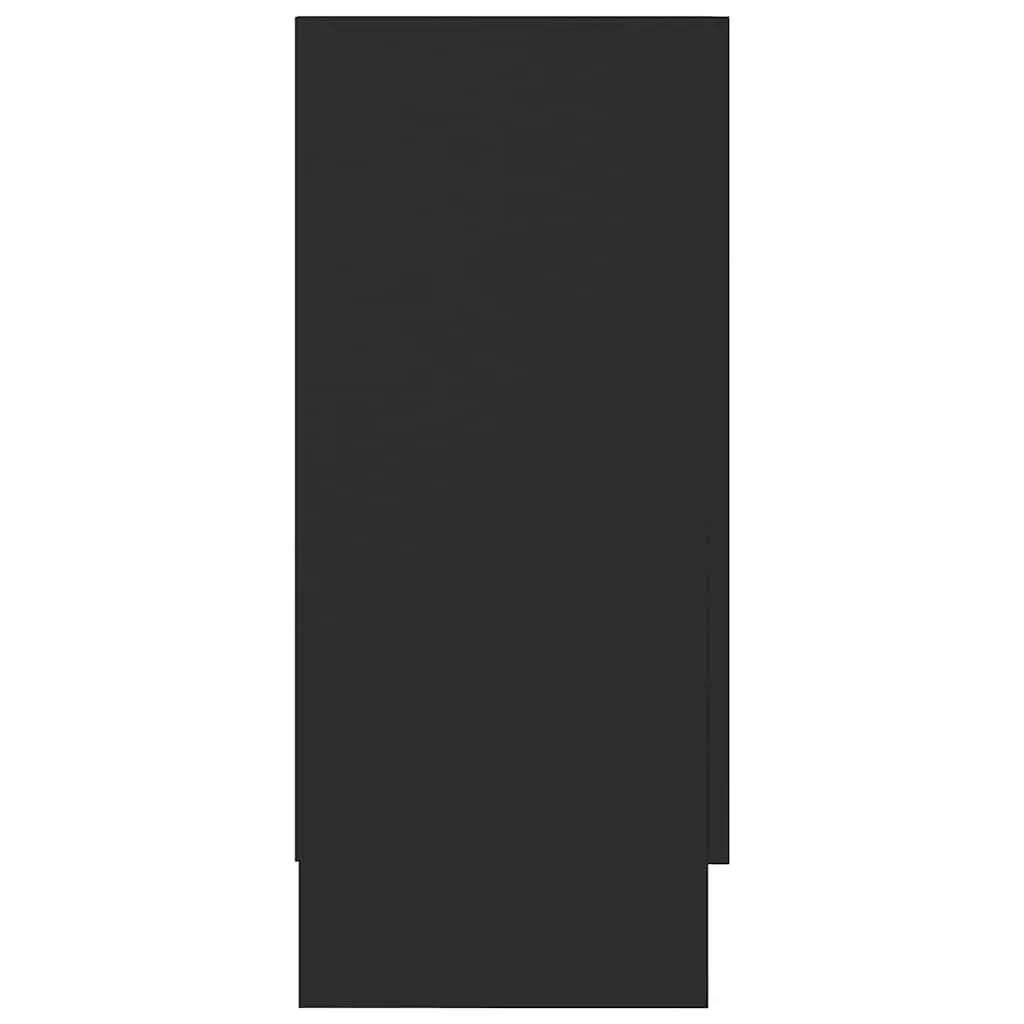 Black Vitrine Cabinet with Durable Build