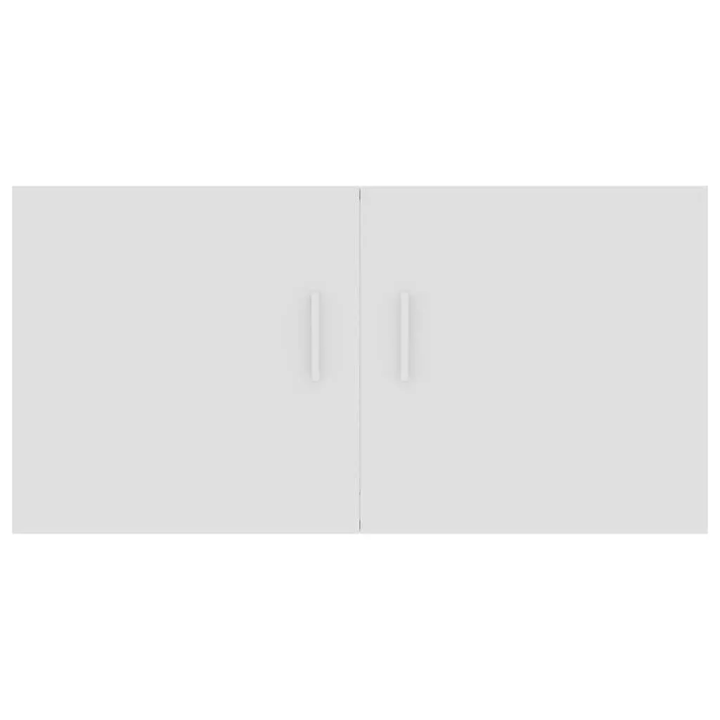 Wall Mounted Cabinet Engineered Wood 80x39x40cm White Storage Shelving Unit with Doors