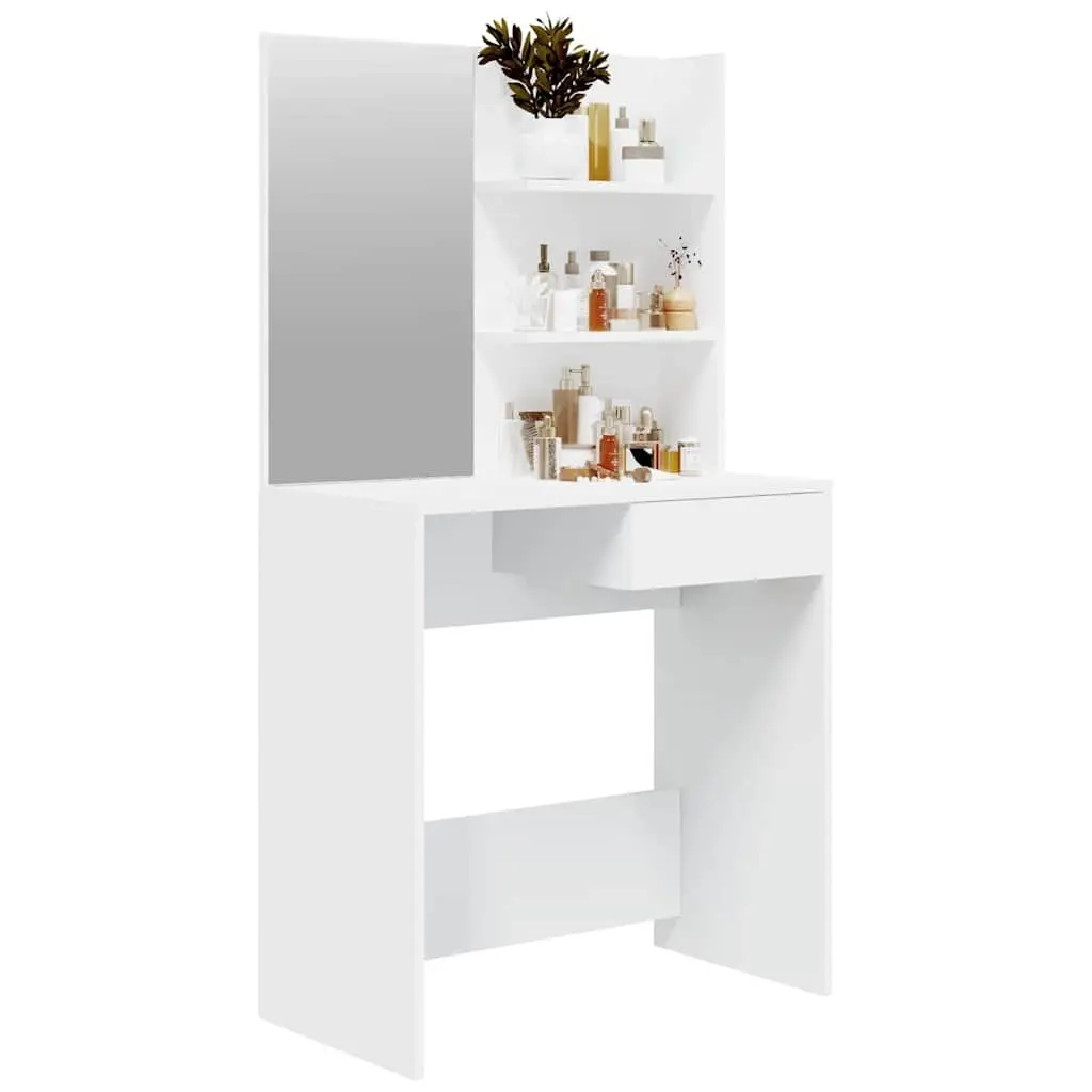 Dressing Table Engineered Wood 74.5 x 40 x 141 cm White