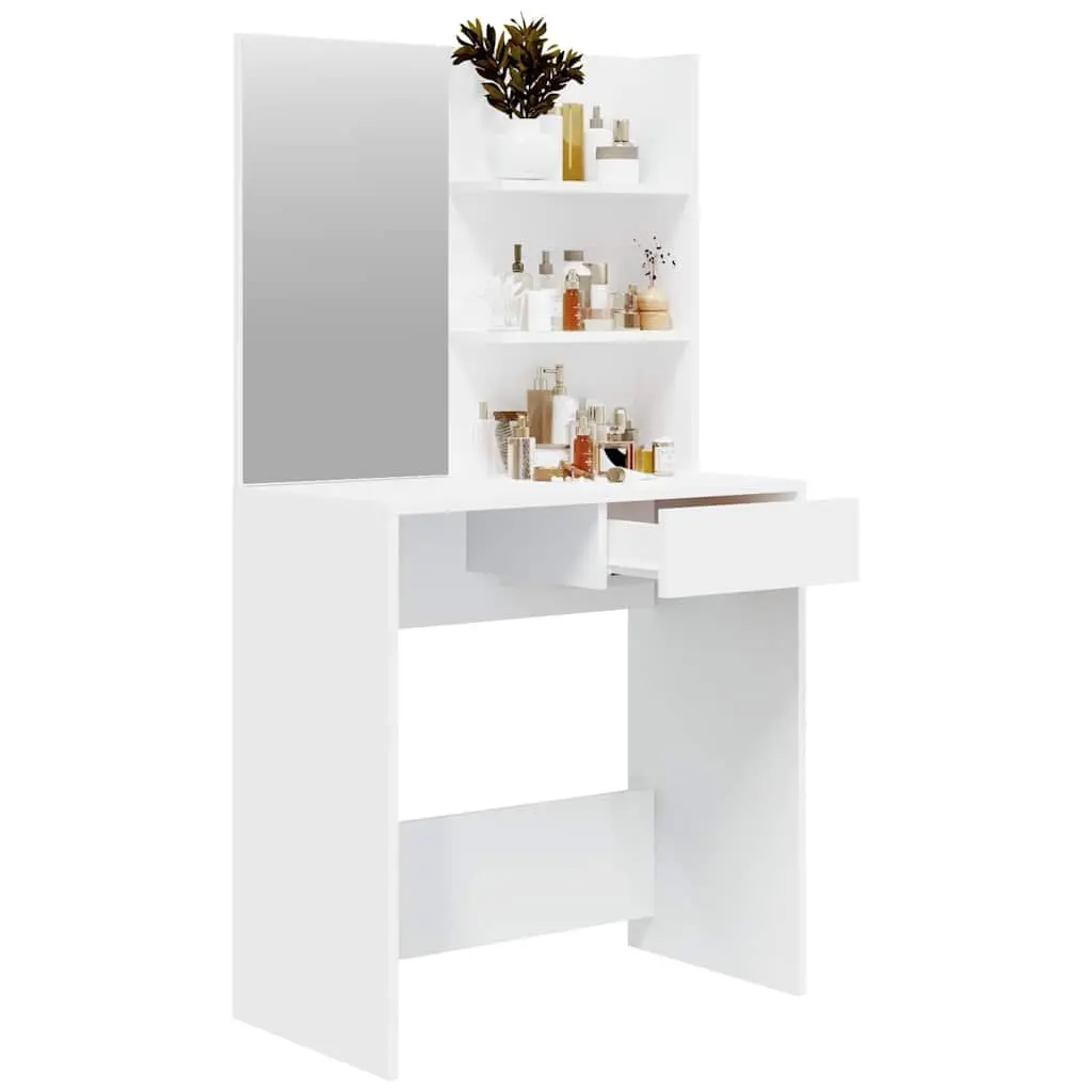 Dressing Table Engineered Wood 74.5 x 40 x 141 cm White