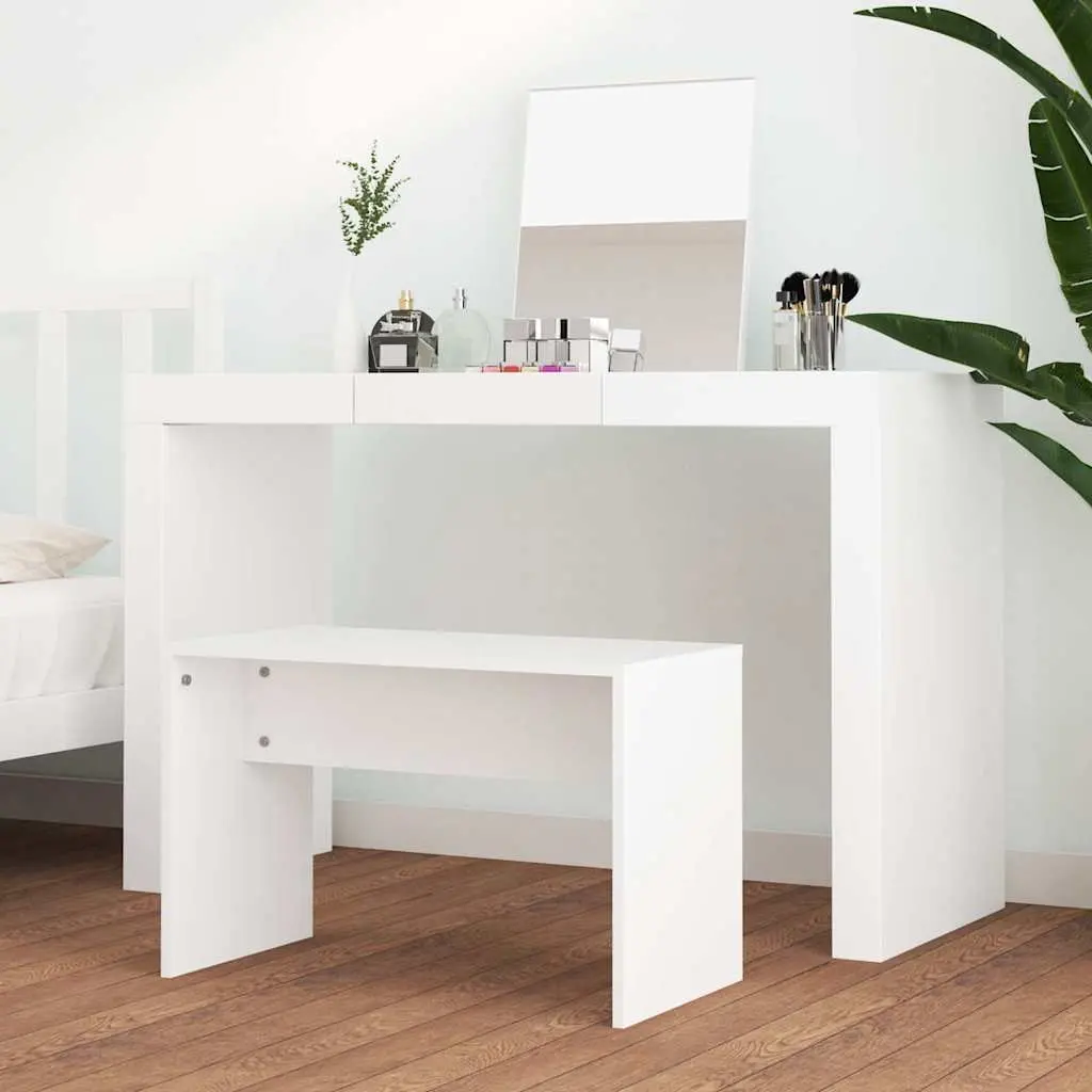Dressing Stool Engineered Wood 70x35x45 cm White
